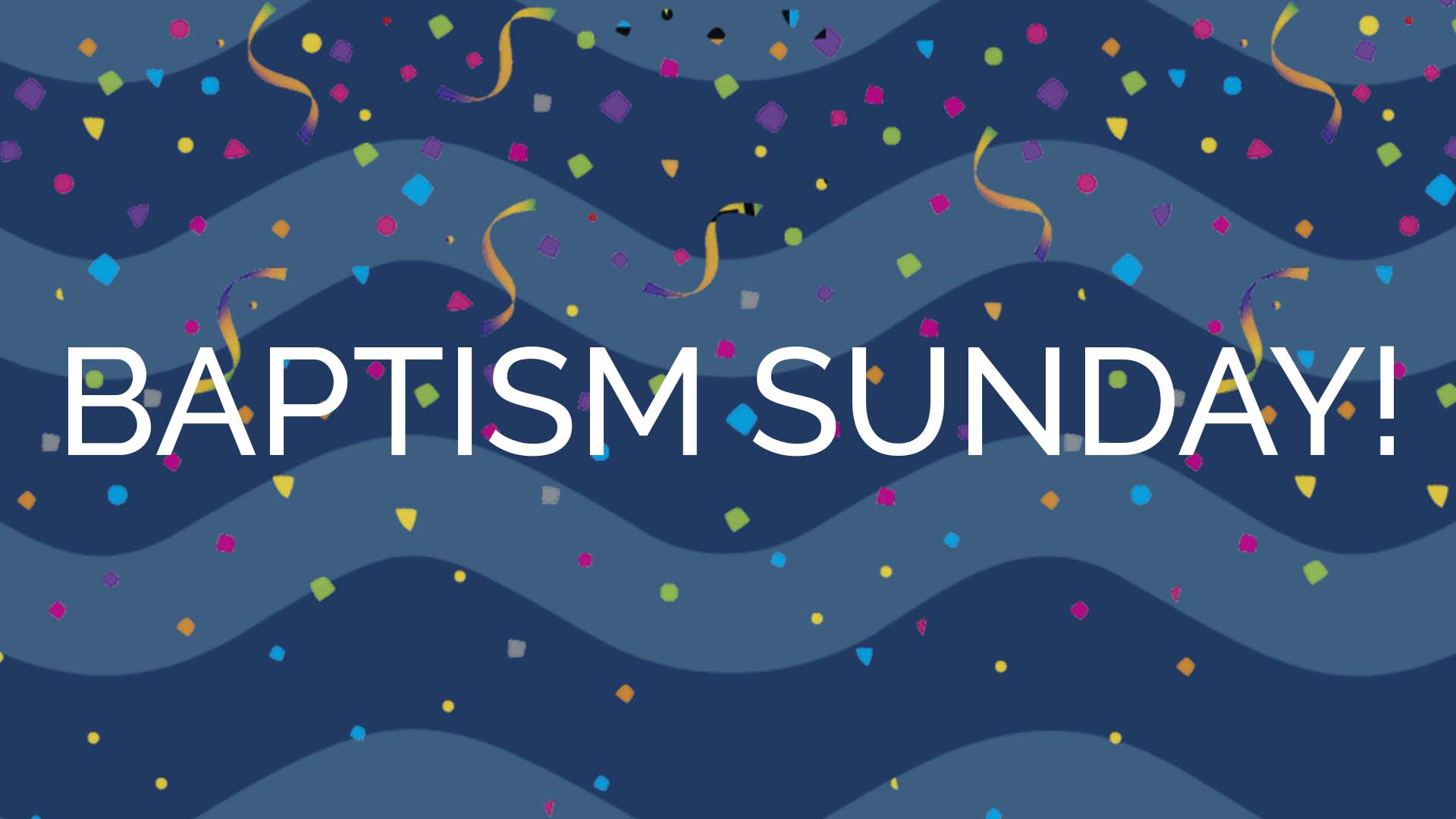 Celebrating Sunday’s baptisms